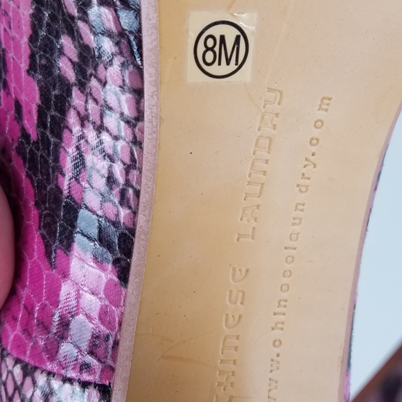 Chinese Laundry "Move Over" snakeskin print platforms size 8 - Picture 9 of 15